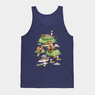 Fresh Morning on a Whimsical Canadian Lake Tank Top